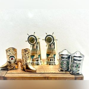 Vintage Salt and Pepper Shaker set of 3